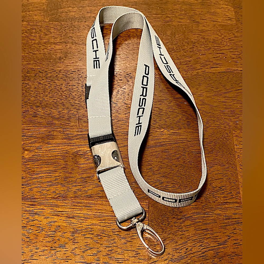 💯Porsche Lanyard **BRAND NEW** never used classic grey